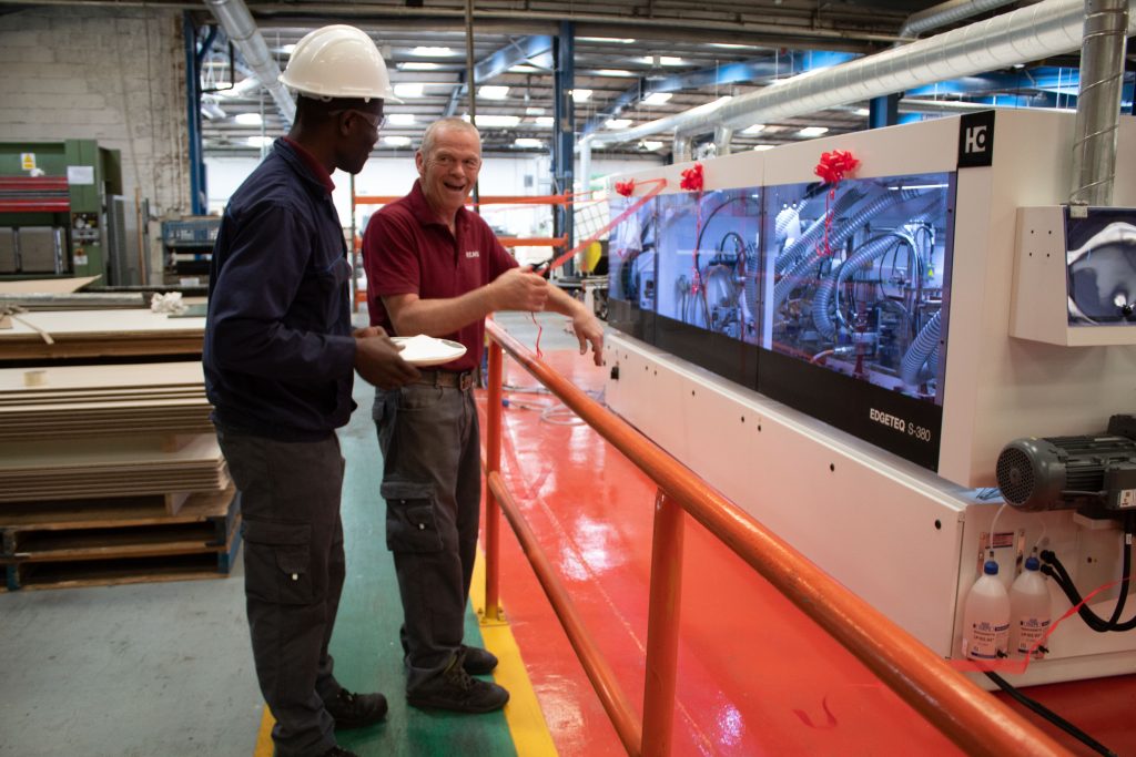 Rearo Edgebander installation and launch photos