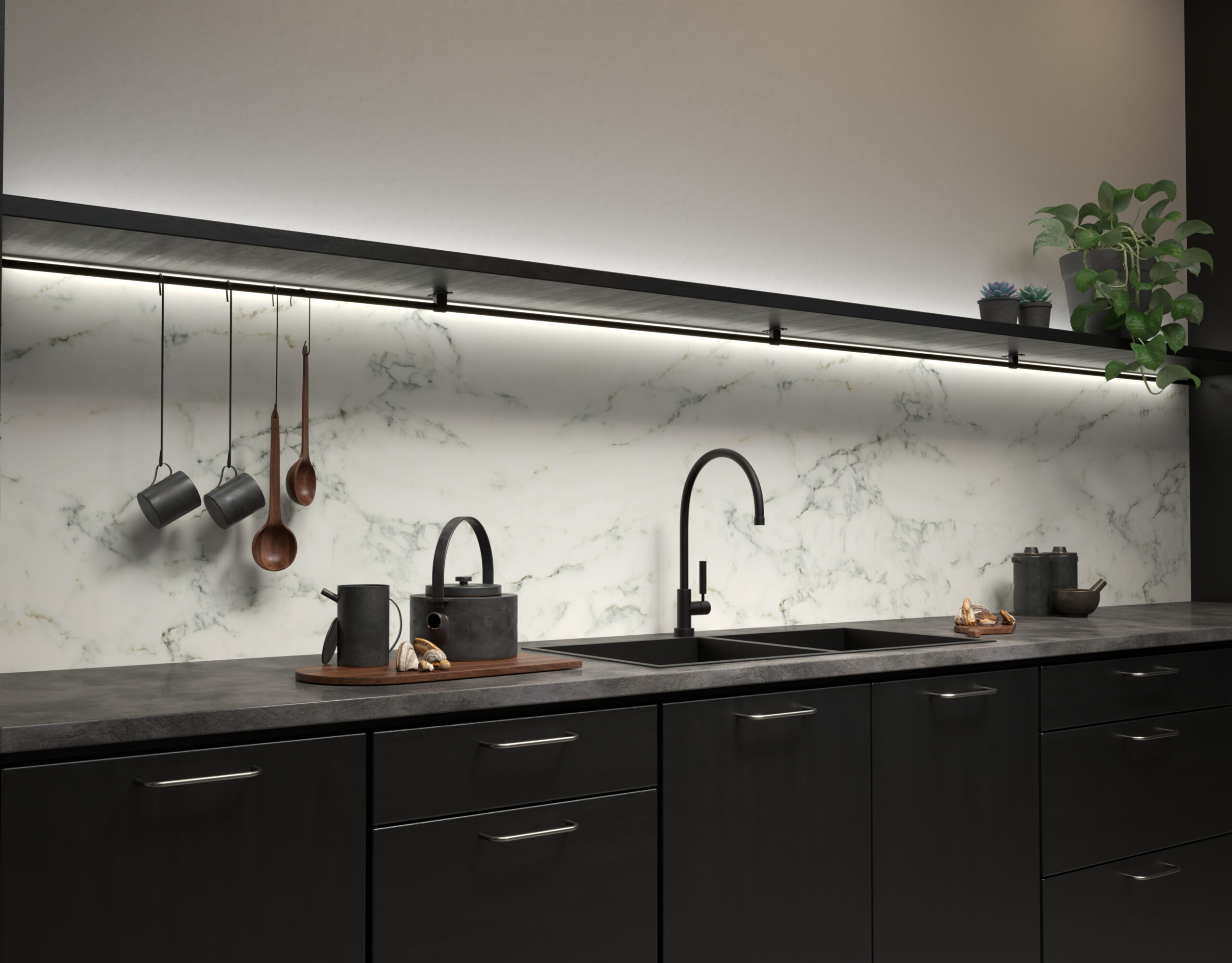 Senses Industrial Concrete kitchen surfaces kitchen worktop and splashback