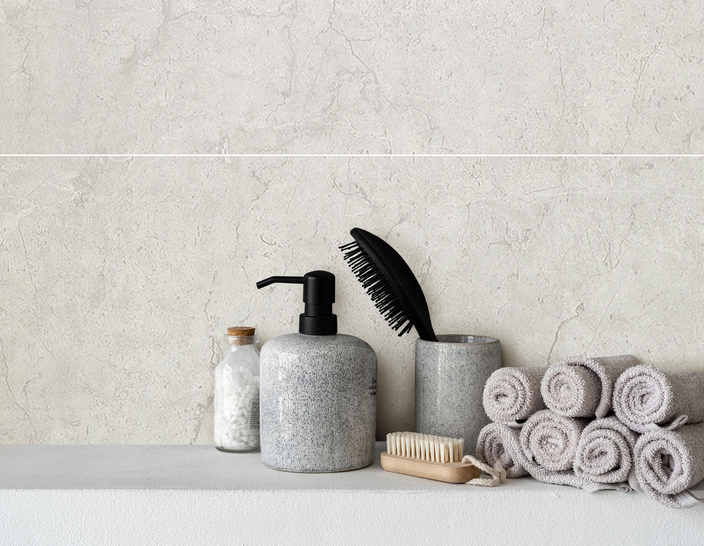 Wall&Water Santorini Marble Bathroom Wall Panel (Tile effect - 600 x 300mm) - Image 4