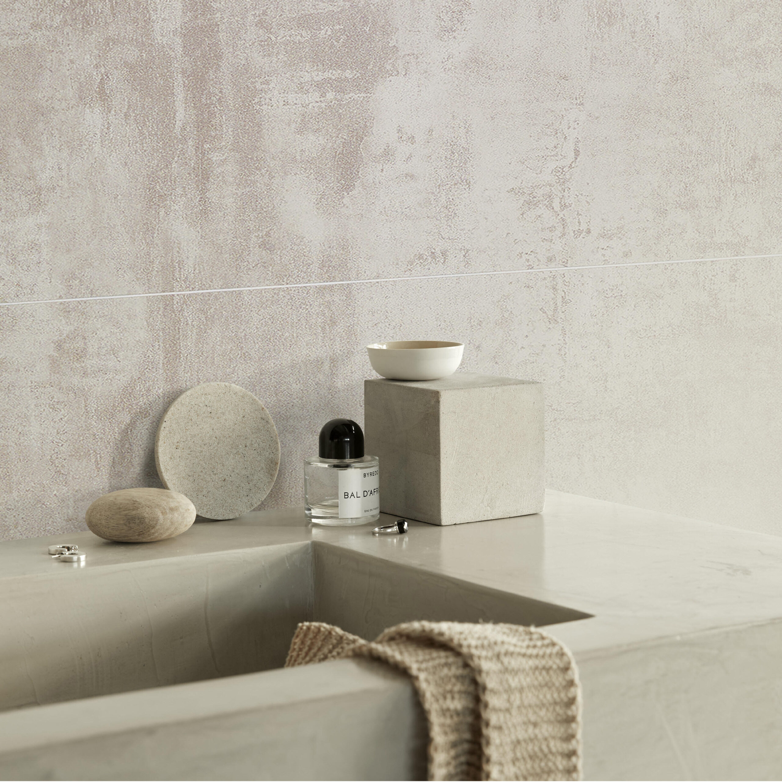 Wall&Water Concrete Bathroom Wall Panel (Tile effect - 600 x 300mm)
